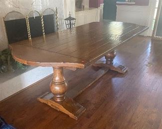 Vintage solid wood dining table 