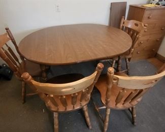 Table and 4 chairs