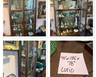 Items in curio not included with purchase of curio.
