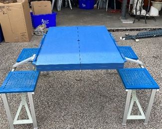 Sold-Fold up picnic table