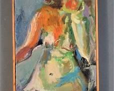 Colorful Impressionist NUDE WOMAN Oil Painting Canvas
