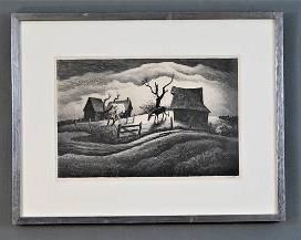 Benton, Thomas Hart. RAINY DAY Lithograph Print
