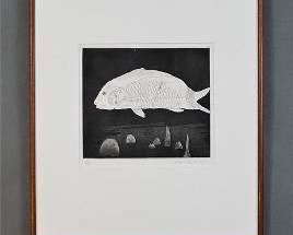 Hockney, David. THE BOY HIDDEN IN A FISH Lithograph
