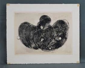 Komai, Tetsuro. COMPOSITION DE FRUIT Aquatint Etching Print
