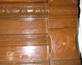 Ornate Post Office window carving