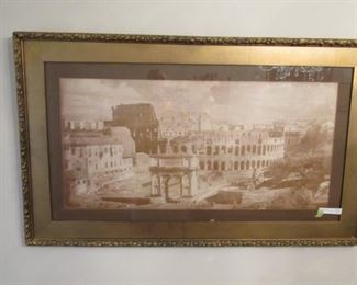 Roman Colosseum print from LaFollette House $350.00
