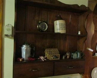 Walnut 2 shelf wall cabinet made by Bill Hatfield of LaFollette