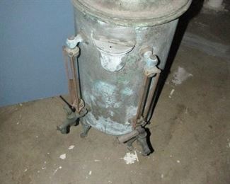 Hotel drink container, brass or copper $175.00