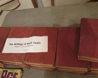 Set of Mark Twain books