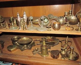 Brass & silver plated items