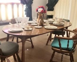 A view of the country dining room set