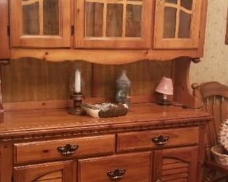 View of the country hutch, storage and display