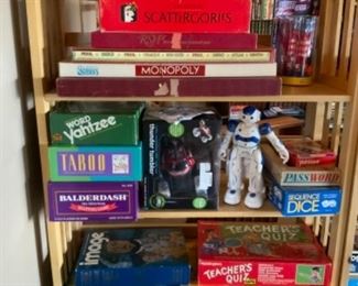 assorted board games and toys