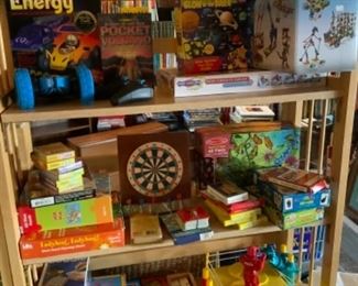 assorted board games and toys