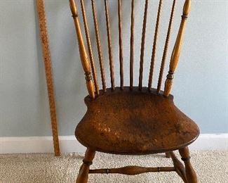(F5) $75. Single Antique Fanback Windsor chair