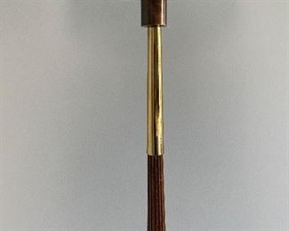 (L3) $175. Mid-Century Floor Lamp (Brass & Teak?)
