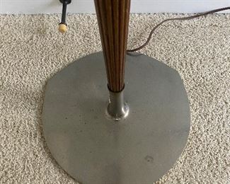 (L3) $175. Mid-Century Floor Lamp (Brass & Teak?)