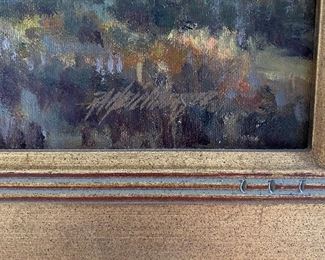 (A5) $250. Measures 19" x 23" signed but unreadable. 