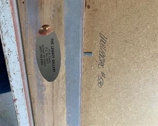 (A5) $250. Measures 19" x 23" signed but unreadable. 