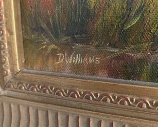 (A6) $250. D. Williams signed. Framed it measures 18.5" x 15.5". 