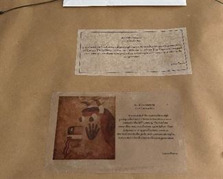 (A8) $350. Laura Burns "Zuni Cow Kachina" Measures 22" square. Purchased at a gallery in Wyoming. 