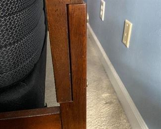 (F8) $450. Queen bed frame from Haverty's "Ashebrooke" Collection. (Includes 3-year-old Sealy mattress & Boxspring if you want them. ) Headboard does come apart in 2 pieces if you want to disassemble to move. Measures 67.5" wide at headboard x 58" tall. 