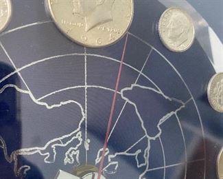 $50. 1964 Numismatic Silver Orbit Clock 