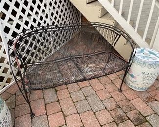 $75. Wrought Iron Garden Bench