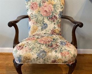 (F13) $75. Floral Arm Chair 