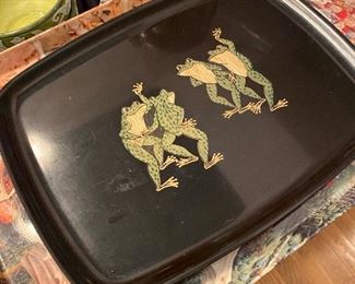 $25 Couroc Dancing Frog Tray