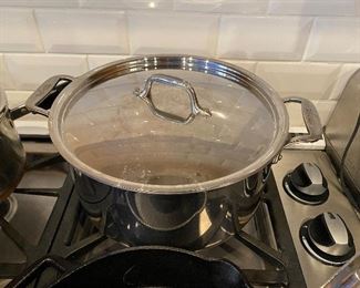 $95 - All Clad Stainless Pot with Lid 