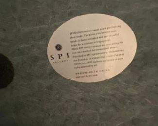 $125. SPI Brass Nautical Dolphin Sculpture on a marble base