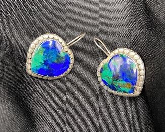 $30. 925 with Lazurite & Lapis Lazuli stone. Pierced ears. 