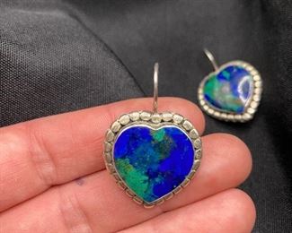 $30. 925 with Lazurite & Lapis Lazuli stone. Pierced ears. 