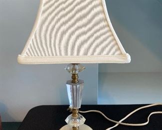 $30. Glass & Marble Table Lamp