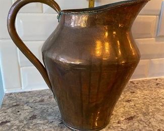 $40. Large Copper Pitcher