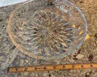 $10. Val St Lambert signed bowl - does have a few chips on edge. Priced reflects condition. 