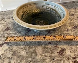 $15. Small signed pottery bowl. 