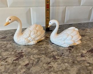 $10. Fitz & Floyd swan salt and pepper