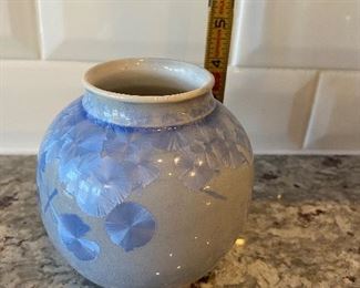 $50. Sid Oakley Crystalline Vase. 