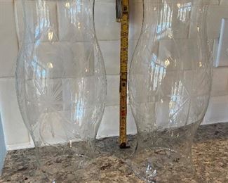 $20 pair - Hurricane globes