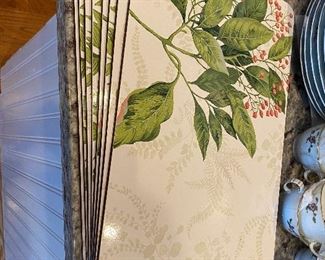 $20. Set of 8 Cork Back Placemats