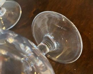 $30. Pair. Tiffany & Co. Newport Brandy Glass
