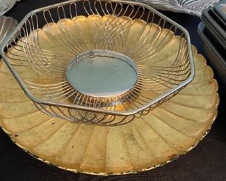 $5 Silverplate basket
