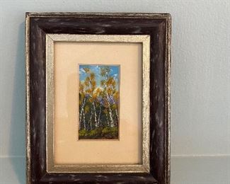 $75. Rob Hall 2000 original miniature painting