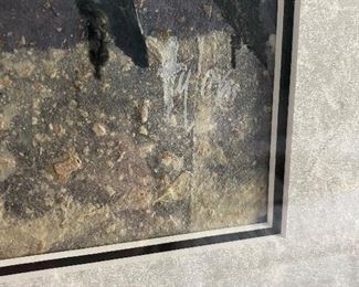 $150. Ortrurd Tyler Original mixed media. Oak Island NC artist. Framed measures 24" x 20.5"