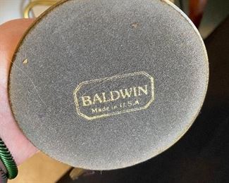 $60. Baldwin Brass Candlestick Table Lamp. 