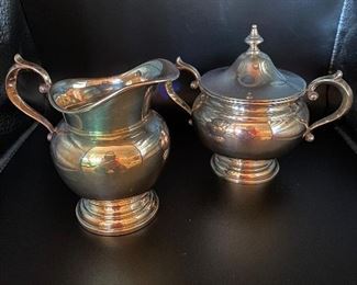 $200. Gorham Sterling Creamer (512)  & Sugar (511c) 264 grams of Sterling. 