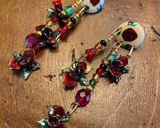 $75. Lunch at the Ritz signed earrings. 