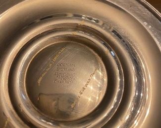 $250. Pair of Gorham Sterling Candelabras. They can be used as a single candleholder or used with the top piece to hold 3. 